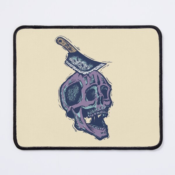 Item preview, Skull with Knife – Dark Art Design designed and sold by Half Mess.