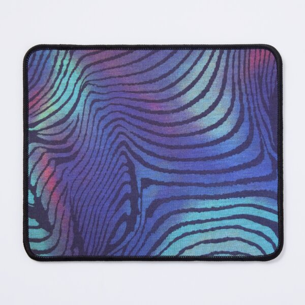 Item preview, Bedlam Designer Print Vintage 1990s Blue Stripe Pattern designed and sold by Licorice Moon.