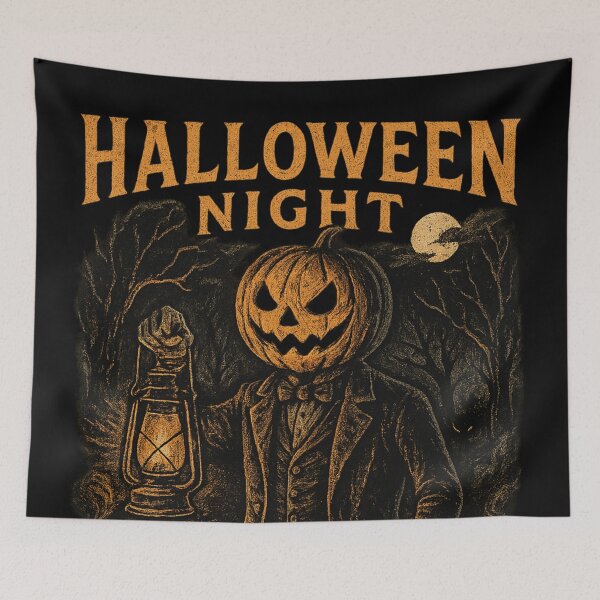 Item preview, Eerie Charm — Vintage Halloween Art Print designed and sold by BoBiloArt.