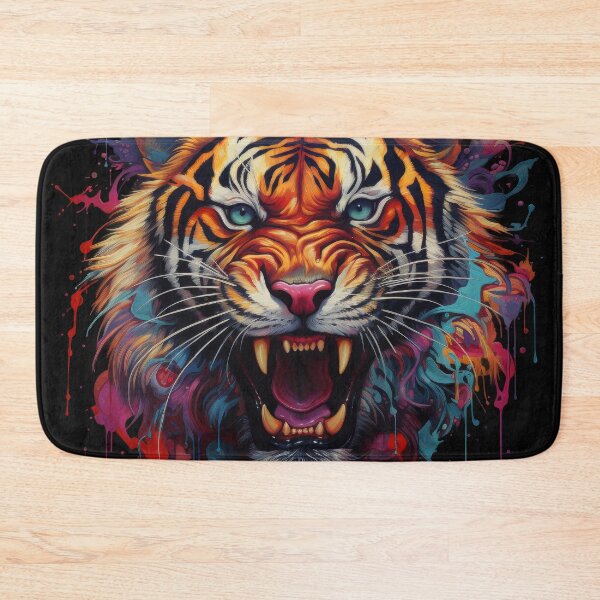 Item preview, Roaring Tiger in Explosive Paint Burst designed and sold by Daagath.