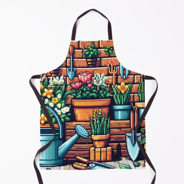 Item preview, Whimsical Pixel Garden in a Magical Bloom. designed and sold by The-T-In-Retro.
