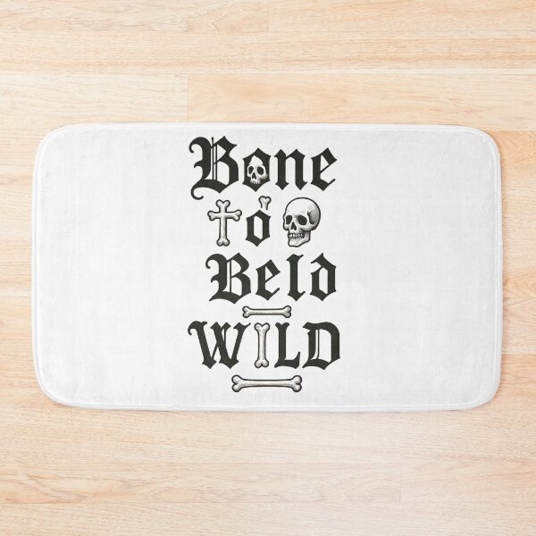 Item preview, Bone to Be Wild - Skeleton Gothic Rock and Roll Tee in Vintage Retro Font Stickers designed and sold by GeniePixel.