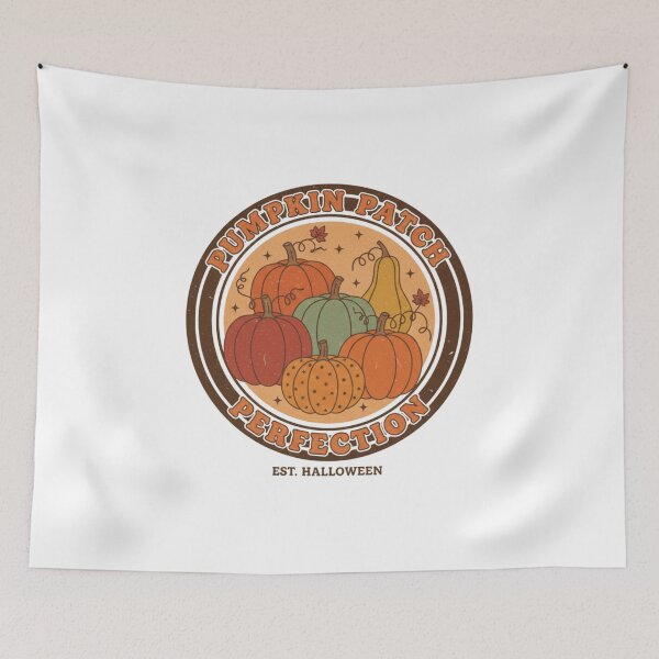 Item preview, Pumpkin Patch Perfection - Groovy Retro Fall Emblem designed and sold by Barek532.
