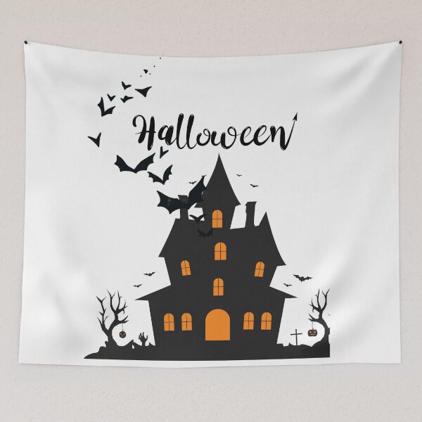 Item preview, Halloween castle designed and sold by ArtefattoShop.