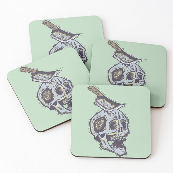Item preview, Skull with Knife – Dark Art Design designed and sold by Half Mess.
