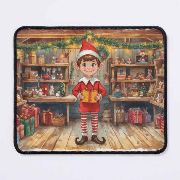 Item preview, Christmas elf in toy workshop designed and sold by StormArte.