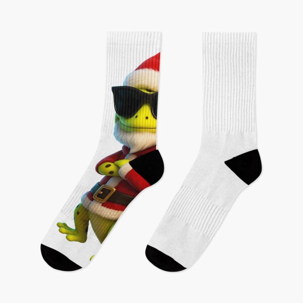 Artikelvorschau, Neon Santa Gecko – 3D Weihnachtseidechse mit Geschenken entworfen und verkauft von MK-WOOD.