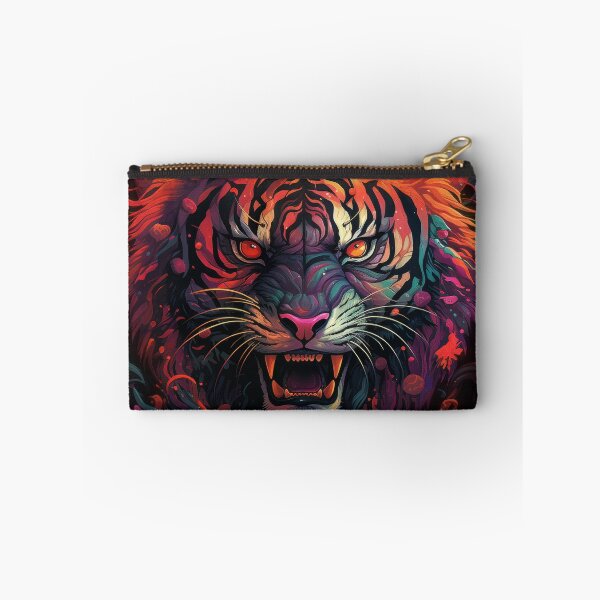 Item preview, Fiery Psychedelic Tiger with Burning Eyes designed and sold by Daagath.