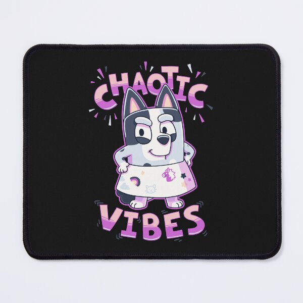 Item preview, Chaotic Vibes Muffin Heeler // Bingo Bandit Chilli Stripe designed and sold by Geekydog.