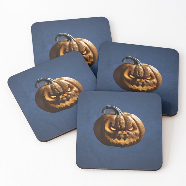 Item preview, Evil Angry Pumpkin Face Jack-O-Lantern Horror Halloween Glowing Eyes designed and sold by shaang.