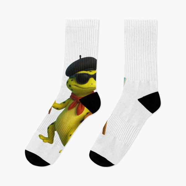 Item preview, Neon Gecko Artist from Paris – 3D French Painter Lizard designed and sold by MK-WOOD.