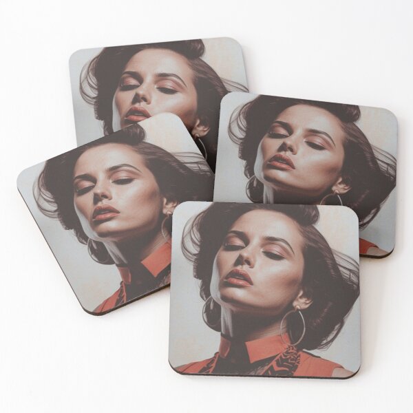 Item preview, Confident Woman in Bold Red Portrait designed and sold by 10-18.