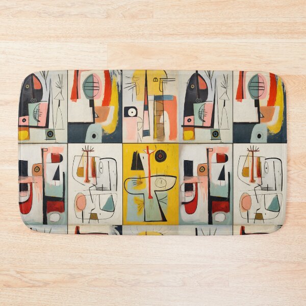Item preview, Contemporary Abstract Geometric Artworks with Bold Lines Contrasting Colors and Dynamic Shapes designed and sold by OlfactoART Studio.