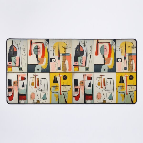 Item preview, Contemporary Abstract Geometric Artworks with Bold Lines Contrasting Colors and Dynamic Shapes designed and sold by OlfactoART Studio.