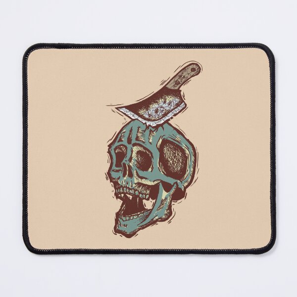 Item preview, Skull with Knife – Dark Art Design designed and sold by Half Mess.