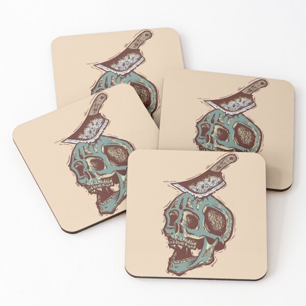 Item preview, Skull with Knife – Dark Art Design designed and sold by Half Mess.