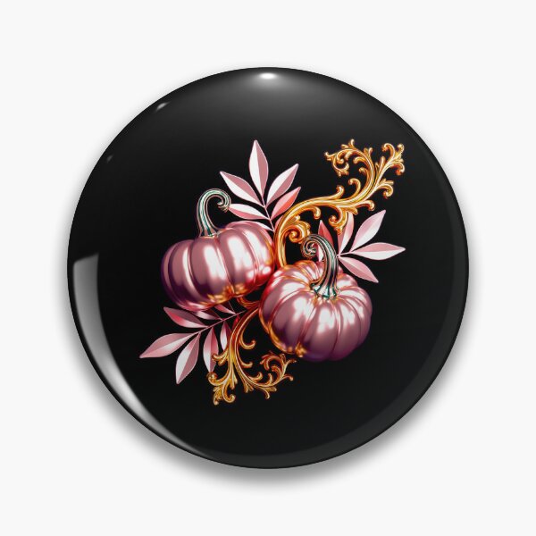 Item preview, Elegant Rose Gold Pumpkins with Gold Ornament designed and sold by Exodoi.