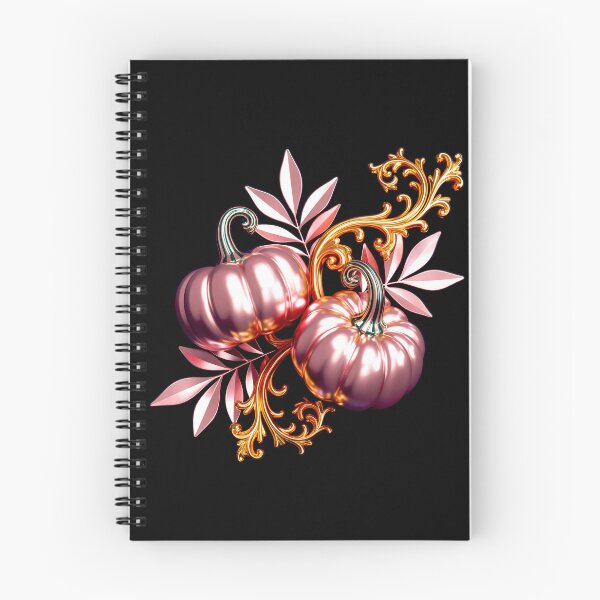 Item preview, Elegant Rose Gold Pumpkins with Gold Ornament designed and sold by Exodoi.