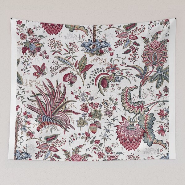 Item preview, Vintage Fleurs Tropicales et Palmiers (Tropical Flowers and Palm Trees) Textile  (1787) from The Met designed and sold by Douglas E. Welch Design and Photography.