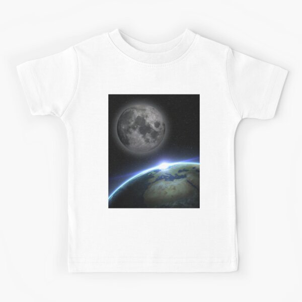 Earth and moon Kids T-Shirt