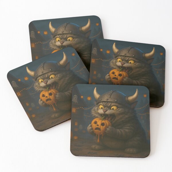 Item preview, Berserkat the Pumpkin Eater designed and sold by NorseDrip.