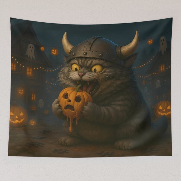 Item preview, Berserkat the Pumpkin Eater designed and sold by NorseDrip.