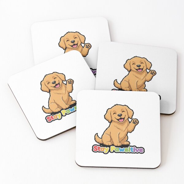 Item preview, Cute Golden Retriever Puppy Stay Pawsitive designed and sold by Popettte.