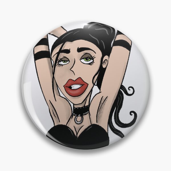 Item preview, woman posing with her hands behind her head illustration designed and sold by Vintage Designs +.