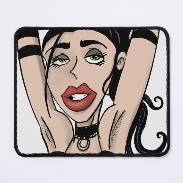 Item preview, woman posing with her hands behind her head illustration designed and sold by Vintage Designs +.