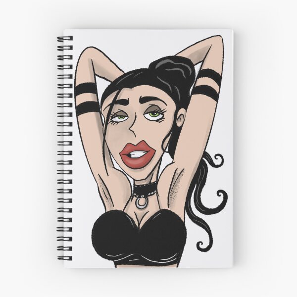 Item preview, woman posing with her hands behind her head illustration designed and sold by Vintage Designs +.