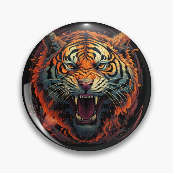 Item preview, Savage Tiger in Fiery Fury designed and sold by Daagath.