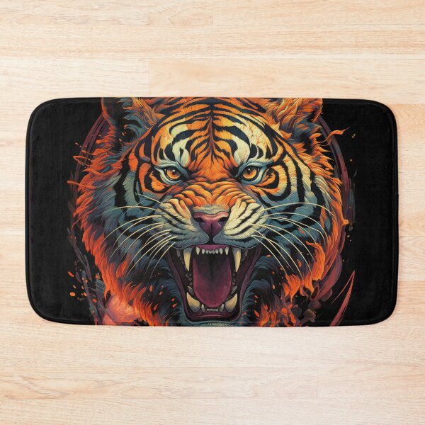 Item preview, Savage Tiger in Fiery Fury designed and sold by Daagath.