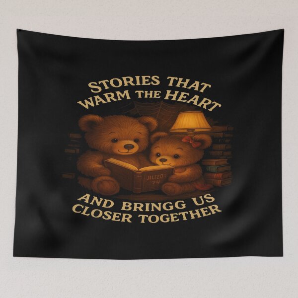 Item preview, Stories That Warm the Heart – Cozy Teddy Bears Reading designed and sold by alizo74.
