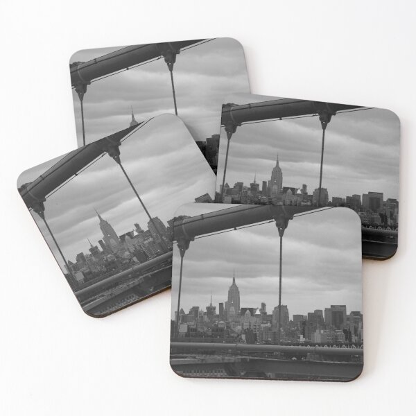 Item preview, The Empire State and Chrysler Buildings from Brooklyn Bridge designed and sold by JoelPicsGallery.