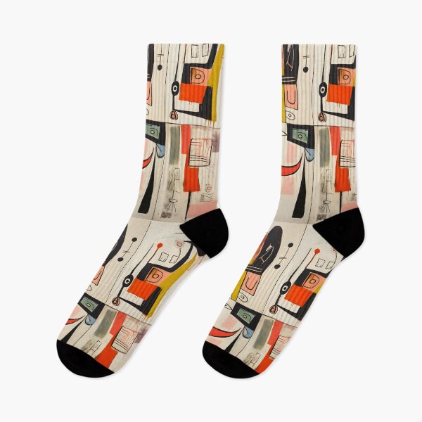 Item preview, Dynamic Abstract Geometric Composition with Bold Lines and Vibrant Colors Abstract Expressionism designed and sold by OlfactoART Studio.