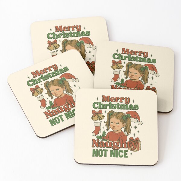 Item preview, Merry Christmas Naughty Not Nice Bold Holiday Energy Festive Sass designed and sold by StrictlyPride.