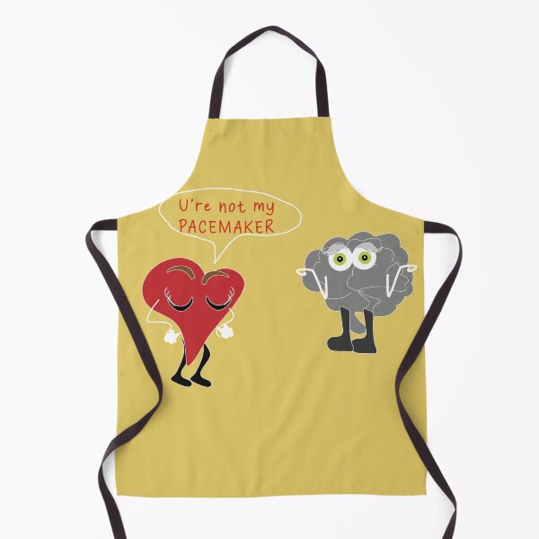 Item preview, Heart & Brain- U're Not My Pacemaker- Medical Humor Design designed and sold by MilabArt.