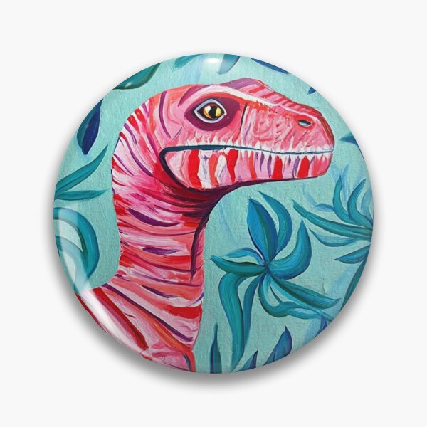 Item preview, Cool Abstract Velociraptor Dinosaur painting artwork designed and sold by Vintage Designs +.