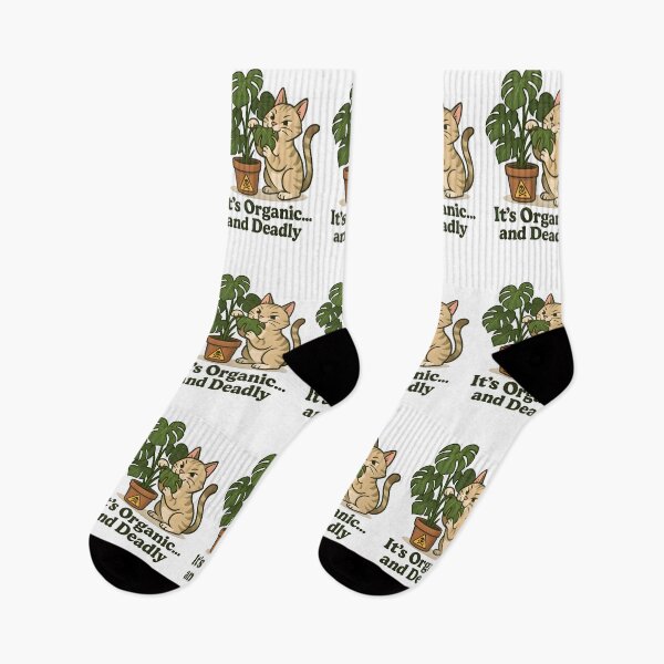 Item preview, It’s Organic… and Deadly – Funny Cat vs Monstera Design designed and sold by Bettybee00.