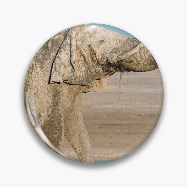 Item preview, Ghost of Etosha II — The Silver Elephant at the Blue Waterhole designed and sold by DavideAntoniani.