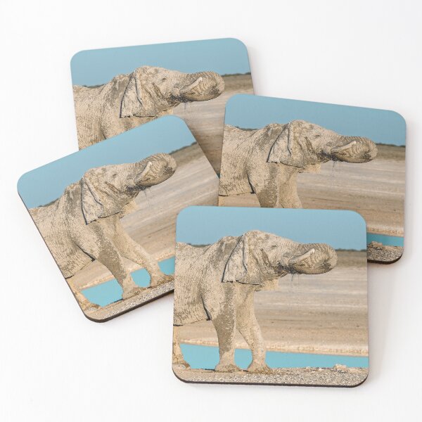 Item preview, Ghost of Etosha II — The Silver Elephant at the Blue Waterhole designed and sold by DavideAntoniani.