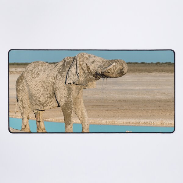 Item preview, Ghost of Etosha II — The Silver Elephant at the Blue Waterhole designed and sold by DavideAntoniani.