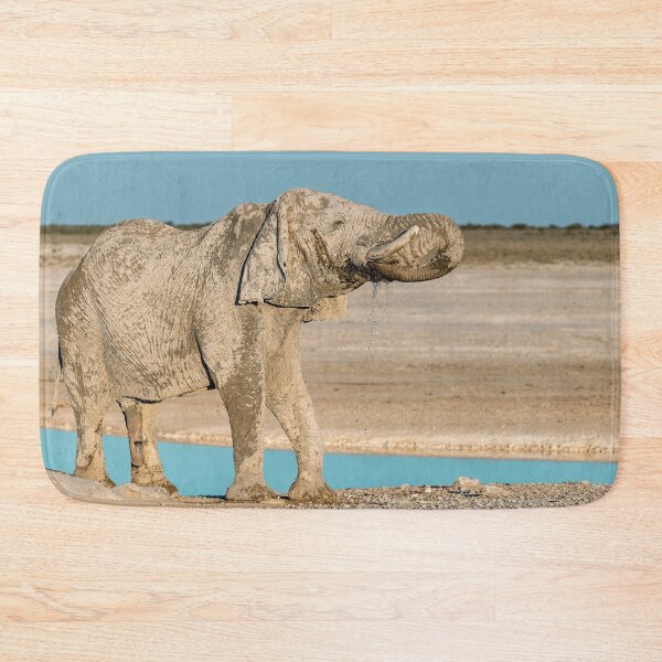 Item preview, Ghost of Etosha II — The Silver Elephant at the Blue Waterhole designed and sold by DavideAntoniani.