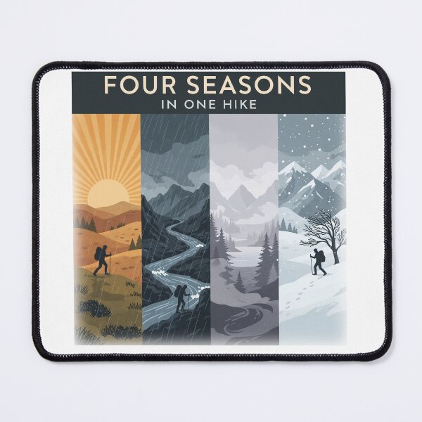 Item preview, Four Seasons In One Hike | Scottish Highlands Weather Humour designed and sold by Loom on the Loch.