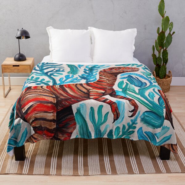 Item preview, Cool Abstract Velociraptor Dinosaur painting artwork designed and sold by Vintage Designs +.