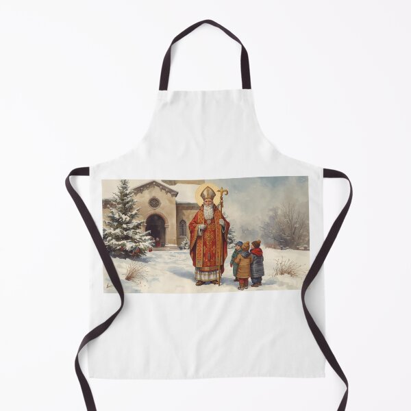 Item preview, Saint Nicholas in a snowy Central European village designed and sold by StormArte.