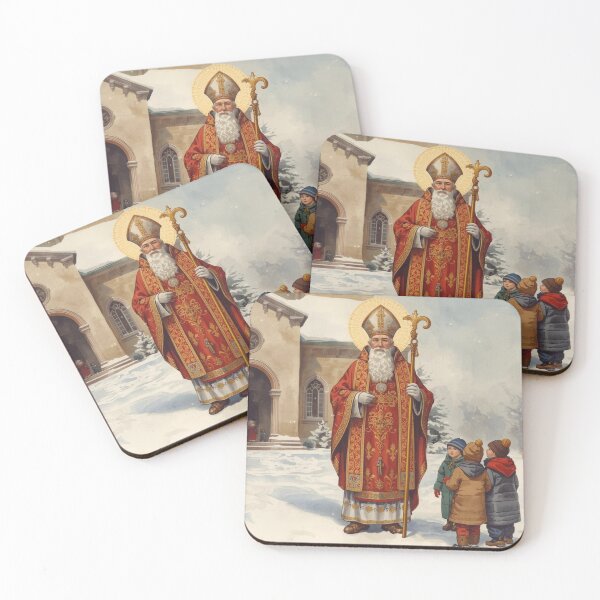 Item preview, Saint Nicholas in a snowy Central European village designed and sold by StormArte.