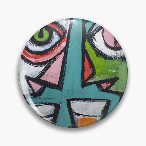 Item preview, Vibrant Abstract Faces with Exaggerated Features- Bold Dynamic Geometric Shapes designed and sold by OlfactoART Studio.