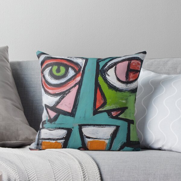 Item preview, Vibrant Abstract Faces with Exaggerated Features- Bold Dynamic Geometric Shapes designed and sold by OlfactoART Studio.