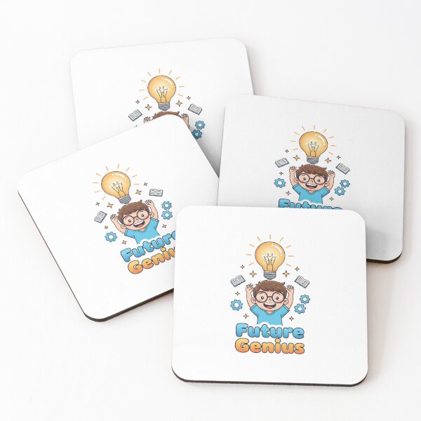 Item preview, Future Genius Boy Lightbulb Idea Cartoon designed and sold by Popettte.